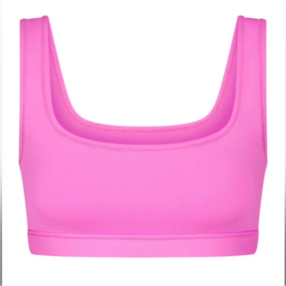 NWT SKIMS SWIM TANK BIKINI TOP TAFFY PINK SIZE XXS